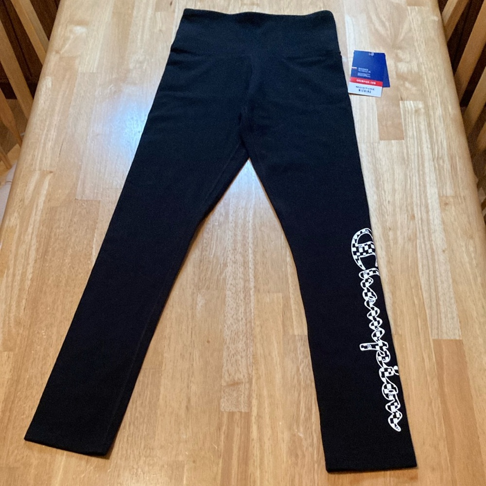 Champion Black Logo Leggings